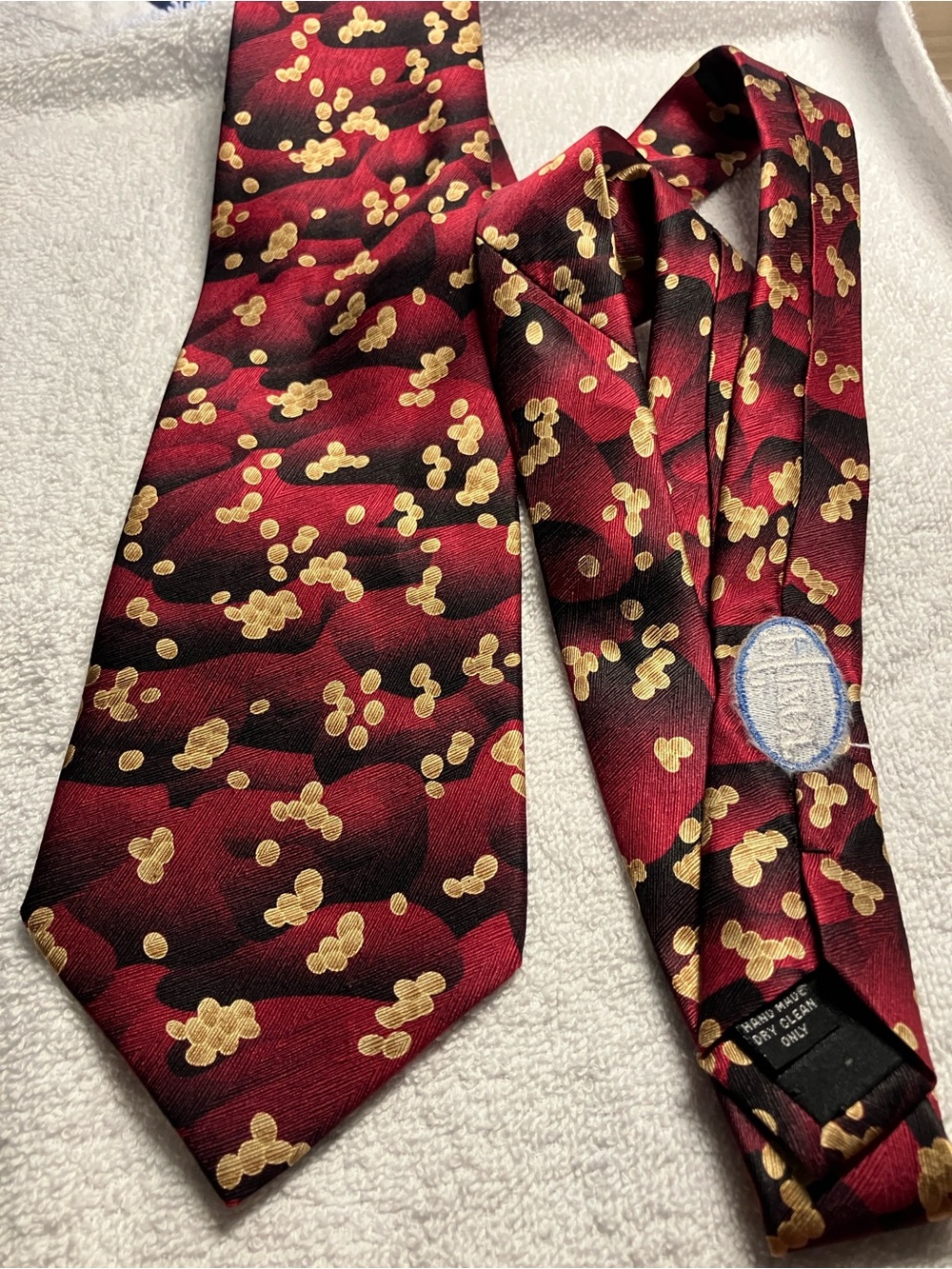 Staph Aureus Silk Tie by Infectious Wearables